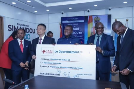 La Chine débloque 3,5 millions de dollars en faveur de la Guinée pour lutter contre l’insécurité alimentaire